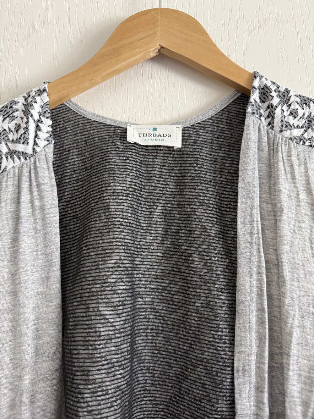 Threads Studio Layered Geometric Print Top - Picture 3 of 4
